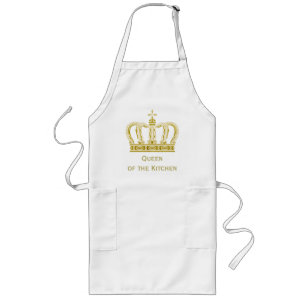 Golden Royal Crown + your backgr. & ideas Long Apron