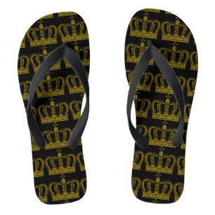 Golden Royal Crown + your backgr. & ideas Thongs
