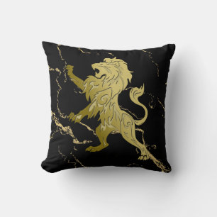 Golden Royal Lion Cushion