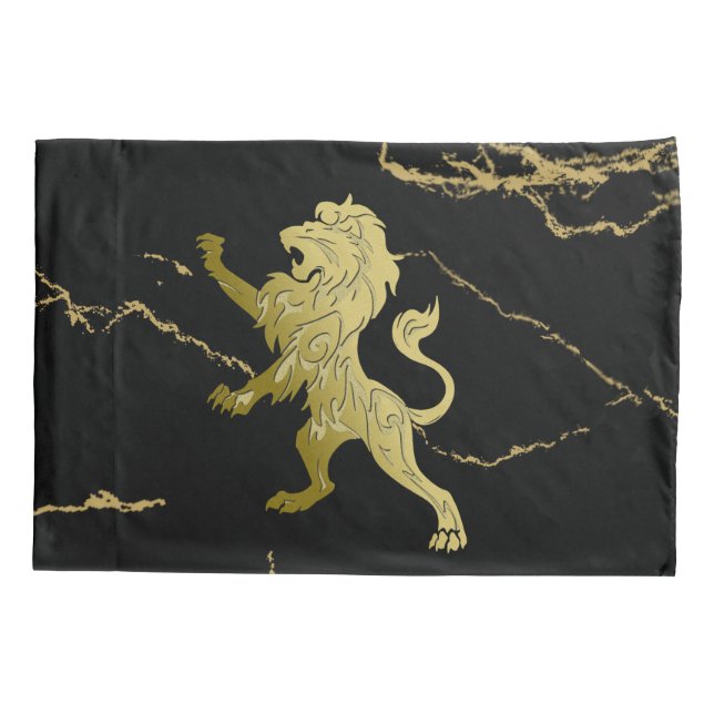 Golden Royal Lion Pillowcase (Back)