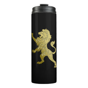 Golden Royal Lion Thermal Tumbler