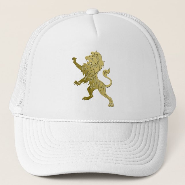 Golden Royal Lion Trucker Hat (Front)