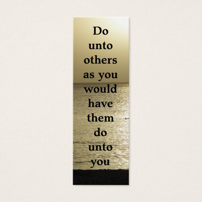 Golden Rule Bookmark (Front)