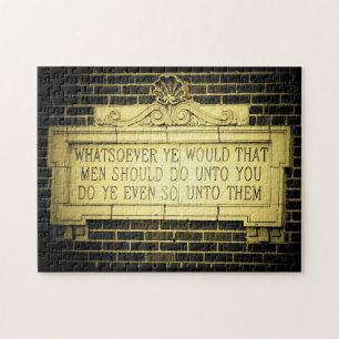 Golden rule jigsaw puzzle