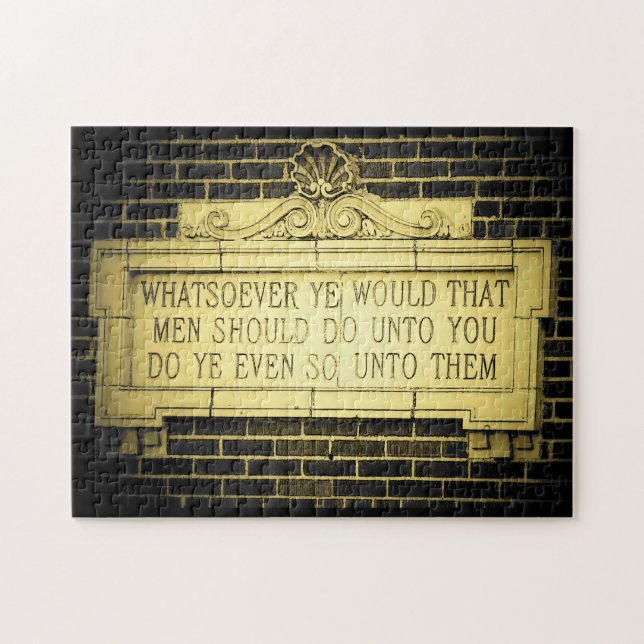 Golden rule jigsaw puzzle (Horizontal)