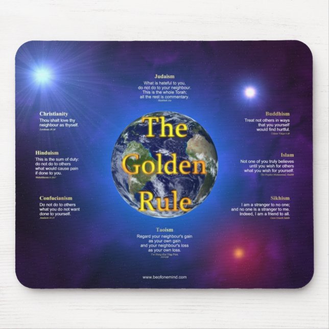 Golden Rule Mousepad (Front)