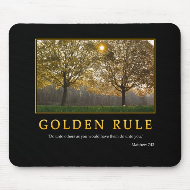 Golden Rule Mousepad (Front)