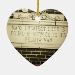 Golden Rule Old English Ceramic Ornament