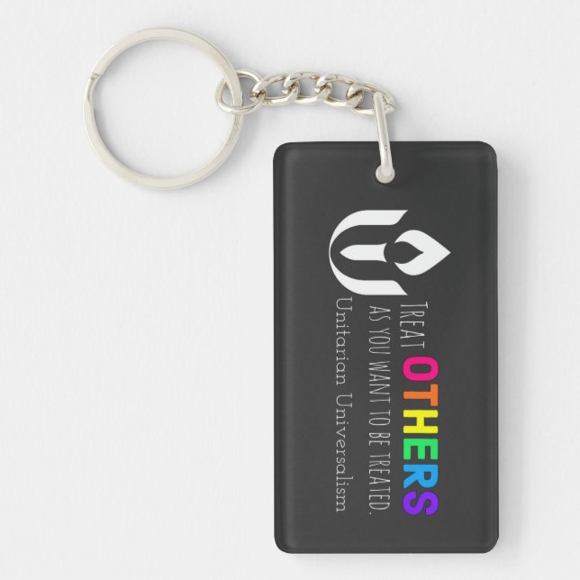 Golden rule Unitarian Universalism Key Ring (Front)