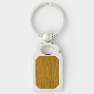 Golden Rustic Grainy Wood Background Key Ring