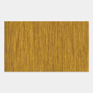 Golden Rustic Grainy Wood Background Rectangular Sticker