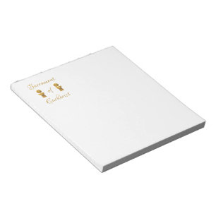 Golden Sacrament of Eucharist Host and Chalice Notepad