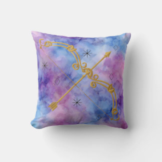 Golden Sagittarius Cushion