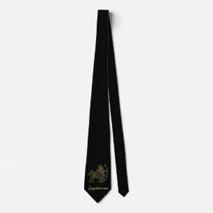 Golden Sagittarius Tie