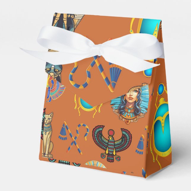 Golden Sands Revival: Authentic Egyptian Antiquity Favour Box (Front Side)