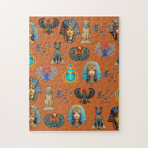 Golden Sands Revival: Authentic Egyptian Antiquity Jigsaw Puzzle