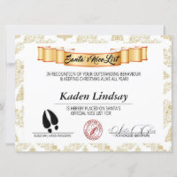 Golden Santa's Nice List