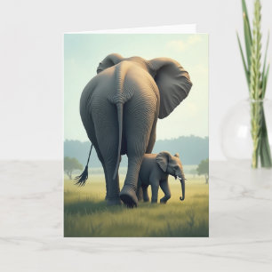 Golden Savannah Mothers Day Card