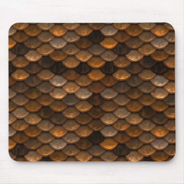 Golden Scales Mouse Pad (Front)