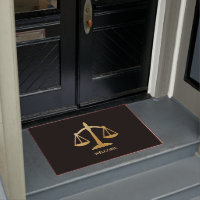 Golden Scales of Justice Law Theme Design Welcome