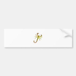 Golden Scorpion Bumper Sticker