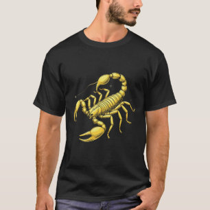 Golden Scorpion Zodiac Design with Ornamens T-Shirt
