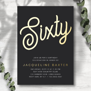 Golden Script 60th Birthday Party