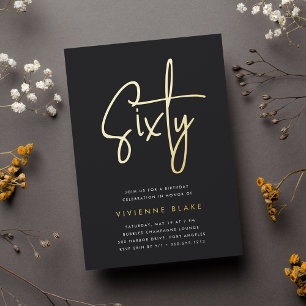 Golden Script 60th Birthday Party