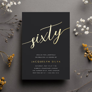 Golden Script 60th Birthday Party