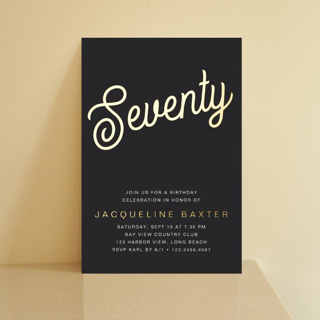 Golden Script 70th Birthday Party (Creator Uploaded)