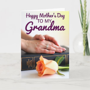Golden Script Moms Day Card