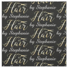 Golden Script Scissors Hairstylist Hair Salon