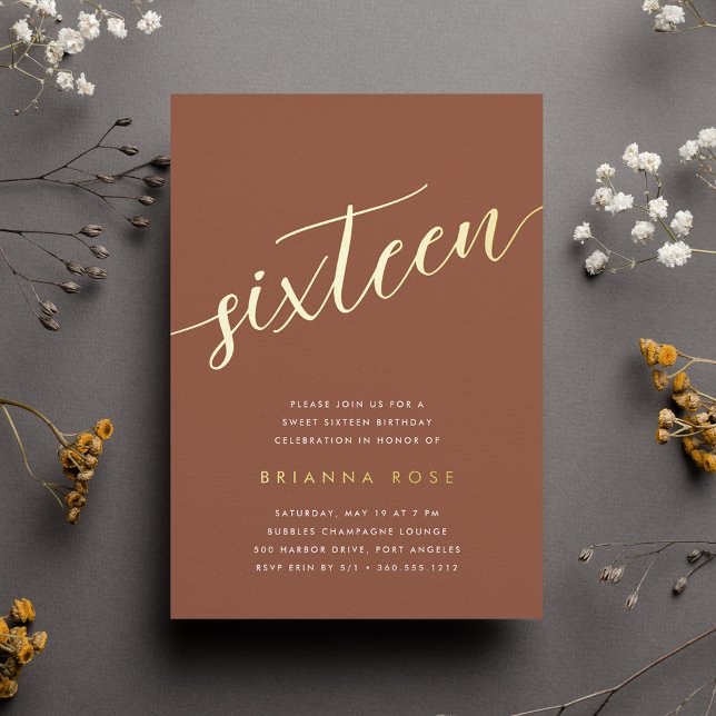 Golden Script Sweet 16 Birthday Party (Creator Uploaded)