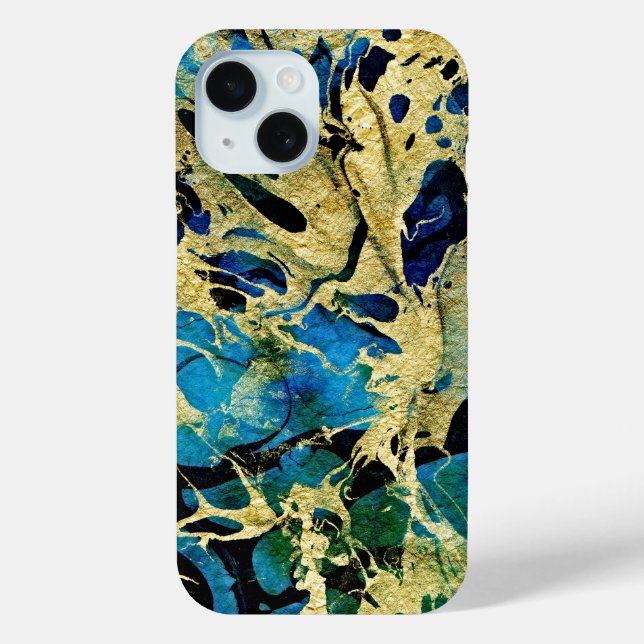 Golden Sea - Abstract Art Case-Mate iPhone Case (Back)