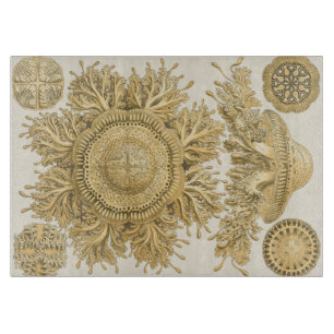 Golden Sea Creatures Cutting Board