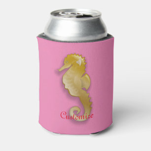 Golden Seahorse Thunder_Cove Can Cooler