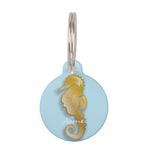 Golden Seahorse Thunder_Cove Pet Tag