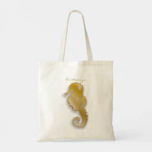 Golden Seahorse Thunder_Cove Tote Bag