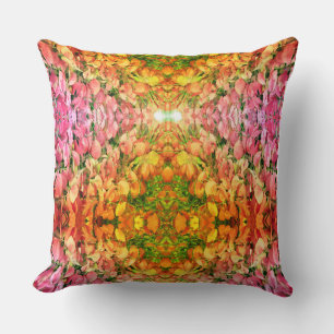 Golden Season Gift Wrap 3 Throw Pillow