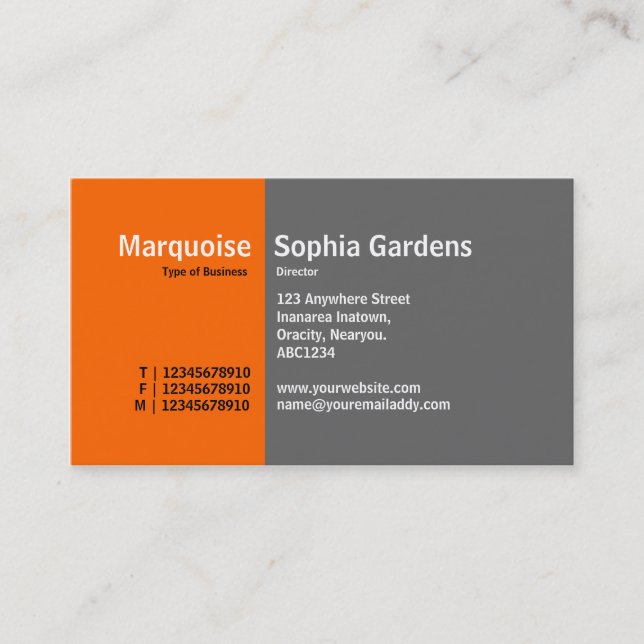 Golden Section 02 Business Card (Front)