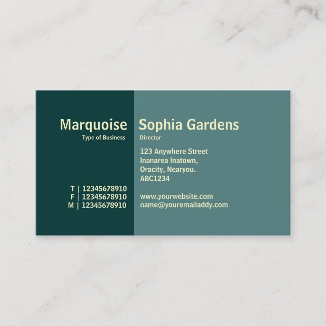 Golden Section 06 Business Card (Front)