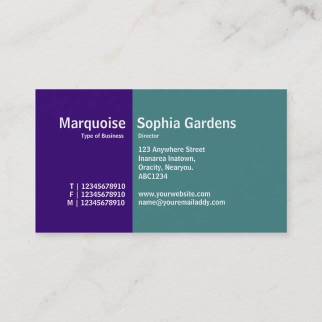 Golden Section 17 Business Card (Front)
