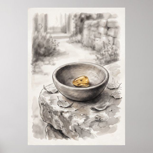 Golden Seed Abundance Spiritual Wall Art (Front)