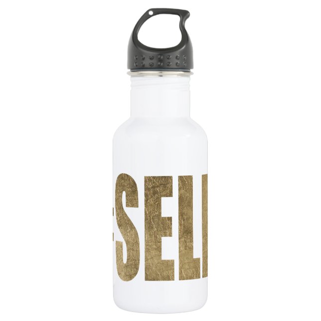 Golden Selfie 532 Ml Water Bottle (Front)