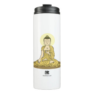 Golden Serenity Buddha Tumbler