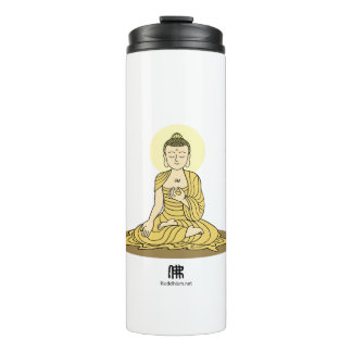Golden Serenity Buddha Tumbler