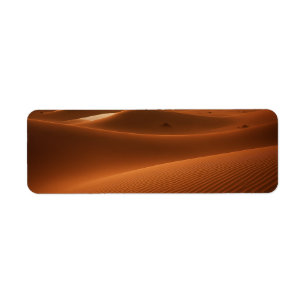 Golden Serenity — Desert Landscape at Sunset Return Address Label