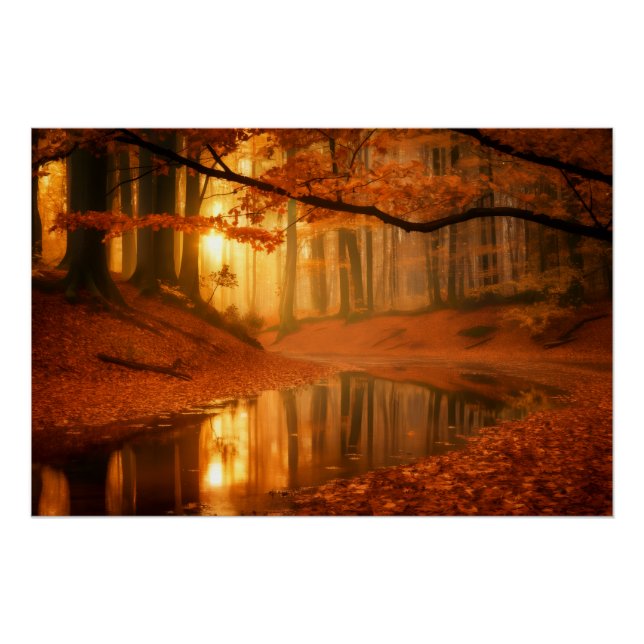 Golden Serenity Poster (Front)