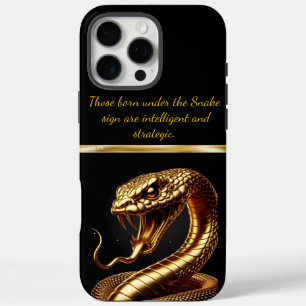 Golden serpent: 2025 wealth symbol iPhone 16 pro max case