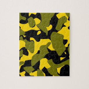 Golden Shadow Camo Jigsaw Puzzle